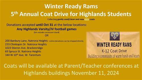 coat drive flyer